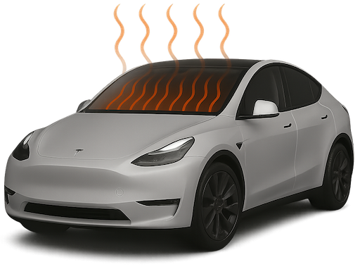 Tesla being heated